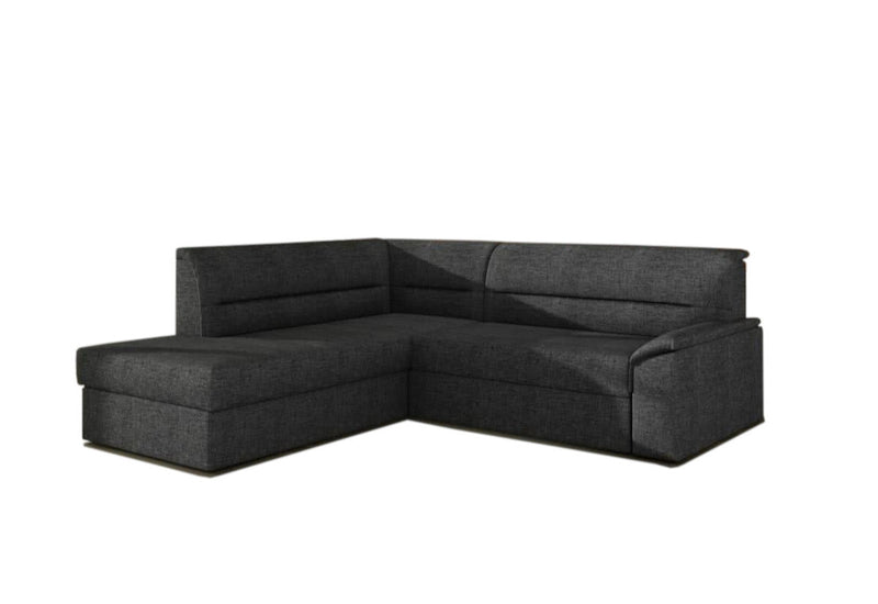 Rohová sedačka ROBERTO, 255x90x212 cm, sawana 05 dark grey, lavá - - 0