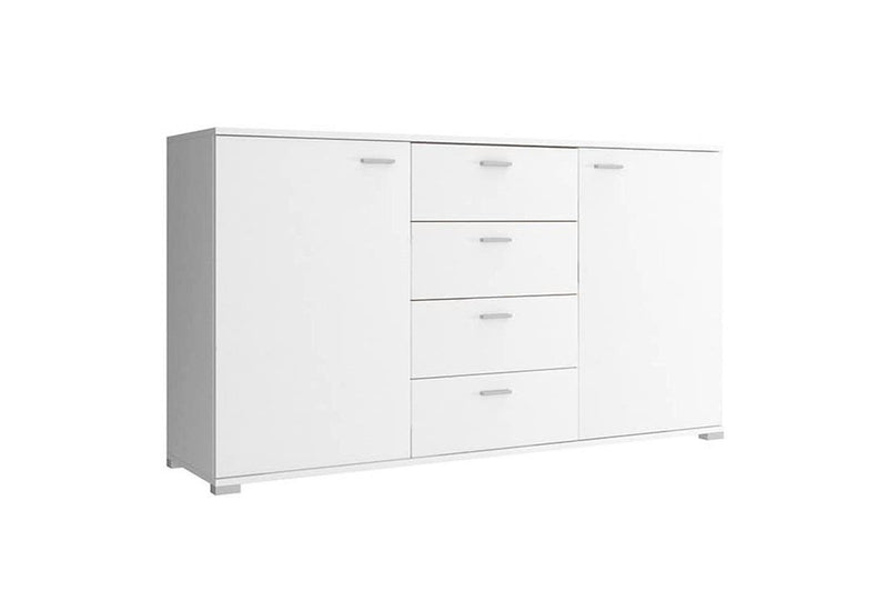 Komoda KIKI 150, 150x85x40 cm, biela farba - - 0