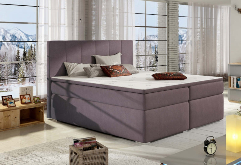 Čalúnená posteľ boxspring ELBA + úložný priestor + topper - ARANZ - 4