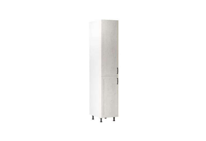 Kuchynská skrinka vysoká KINGDOM D40SP, 40x212x58, biela sosna škandinávská/dub divoký, ľavá - - 0