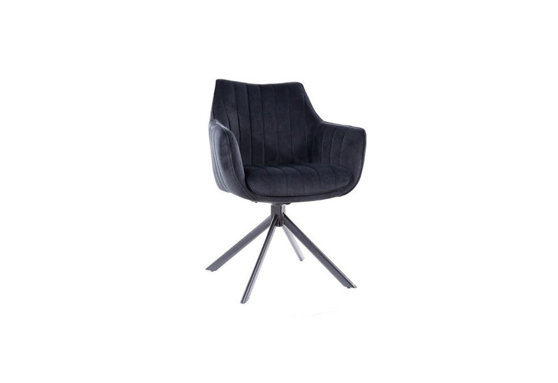 Jedálenská stolička AMALIA Velvet, 61x86x44, bluvel 19 - - 0