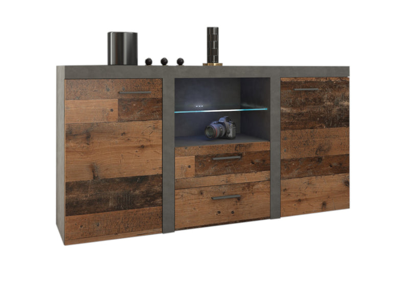 Komoda KLOK 2F 2S, 156x82x40, old style/matera - - 0