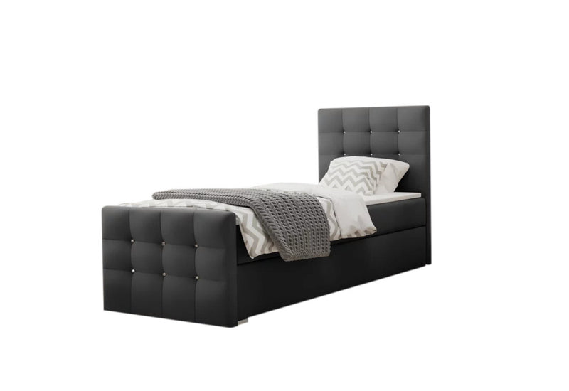 Čalúnená posteľ boxspring MARTYN, 90x200, cosmic 97, pravá - - 0