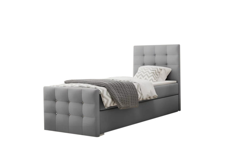 Čalúnená posteľ boxspring MARTYN, 90x200, cosmic 160, pravá - - 0