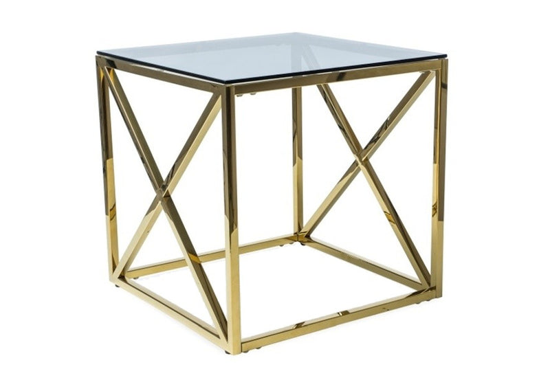 Konferenčný stolík JAX II, 55x55x55, zlatá - - 0