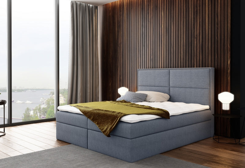 Čalúnená posteľ GALLA + topper, 120x200, inari 81 - - 0