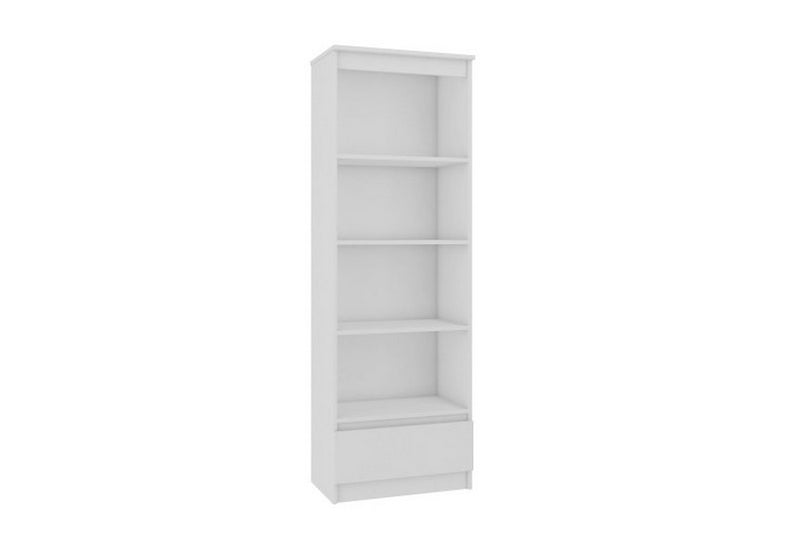 Regál TROGIR R60 1SZ4P, 60x180x35, biely - - 0
