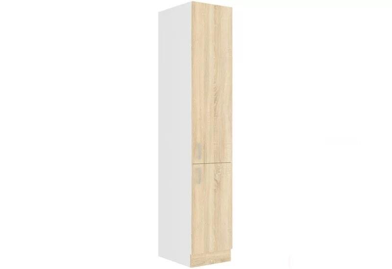 Kuchynská skrinka vysoká AVRIL 40 DK-210 2F, 40x210x57, biela/sonoma - - 0