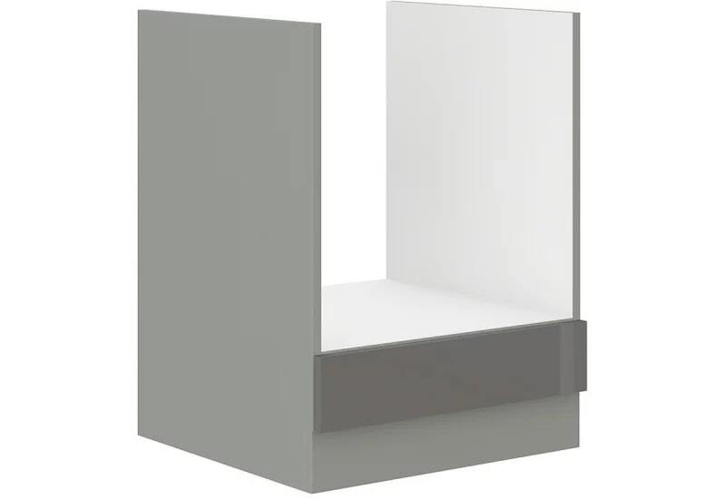 Kuchynská skrinka vstavaná GRISS 60 D GAZ BB, 60x82x52, šedá/sivá lesk - - 0