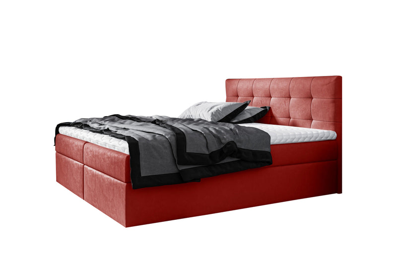 Čalúnená posteľ boxspring BRIGITE + topper, 120x200, jasmine 60 - - 0