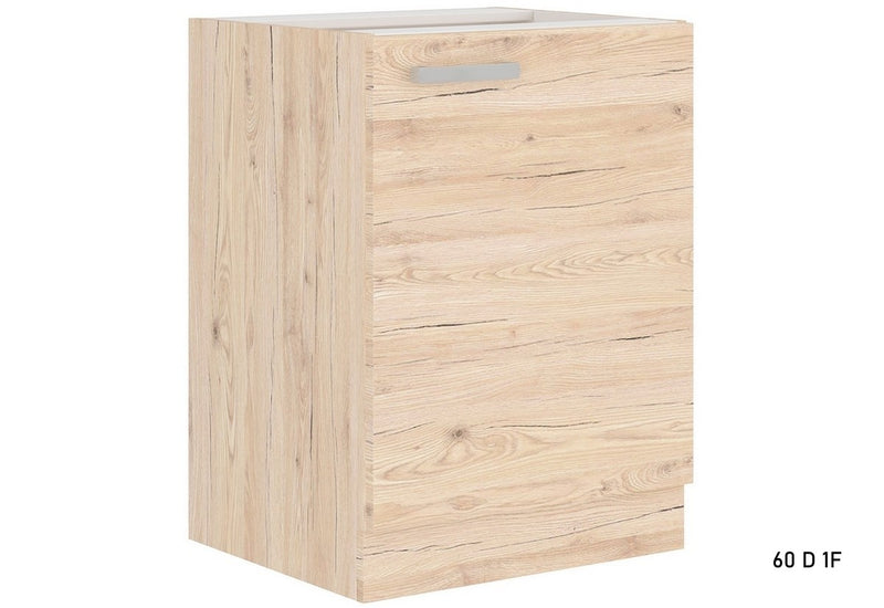 Kuchynská skrinka dolná TOULOUSE 60 D 1F BB, 60x82x52, dub Bordeaux - - 0