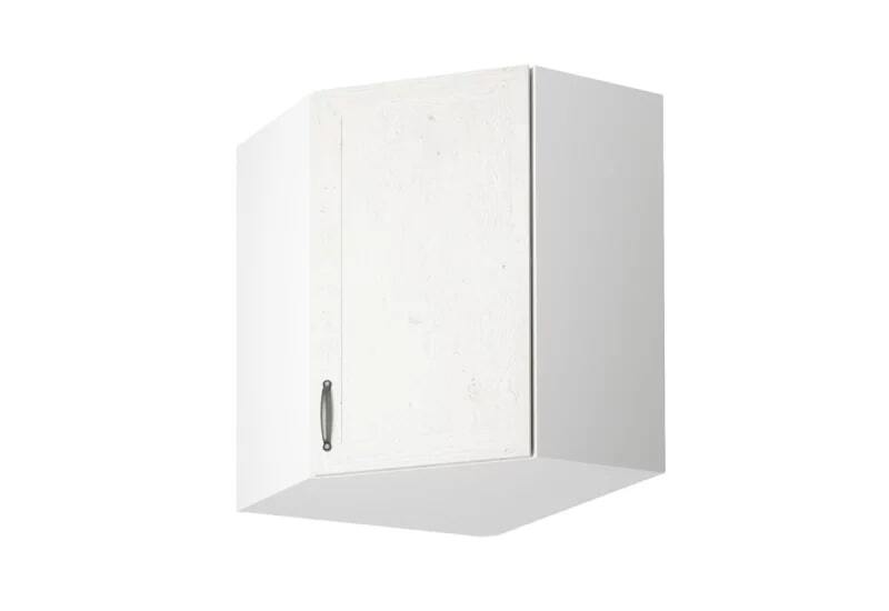 Kuchynská skrinka horná rohová KINGDOM G60N, 60x72x60, biela sosna škandinávská/dub divoký - - 0