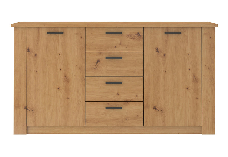 Komoda POLIS, 160x85,5x39, dub artisan - - 0