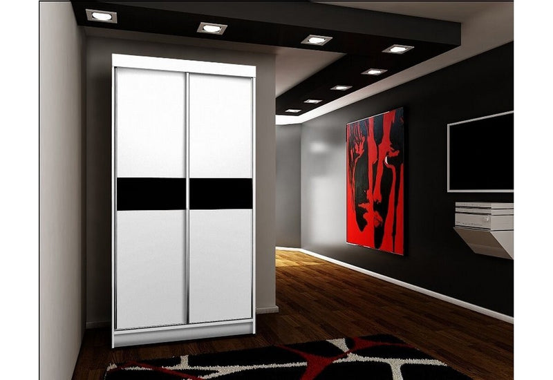 Posuvná skriňa TALIA 4, 100x200x62, biela - - 0