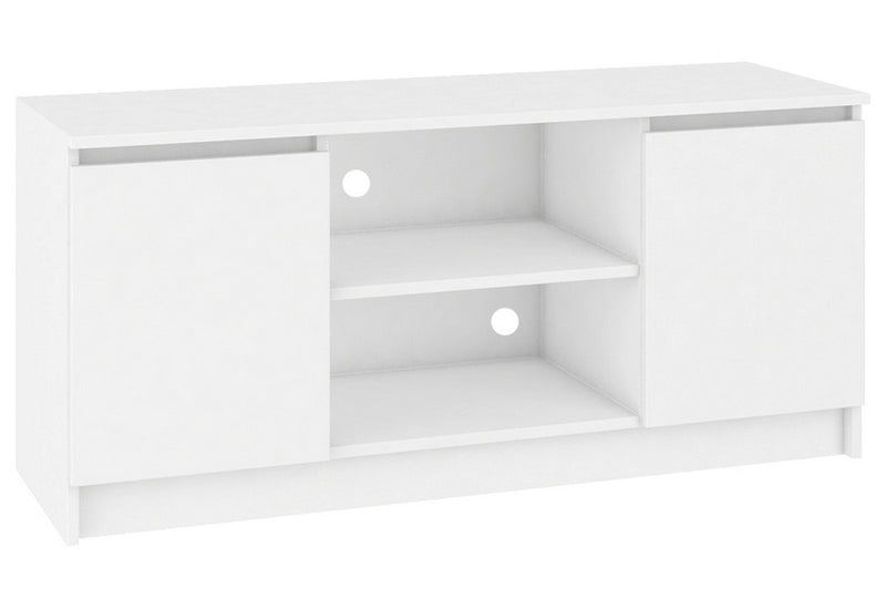 TV stolík RUTH RTV K120 2D1P, 120x55x40, biela - - 0