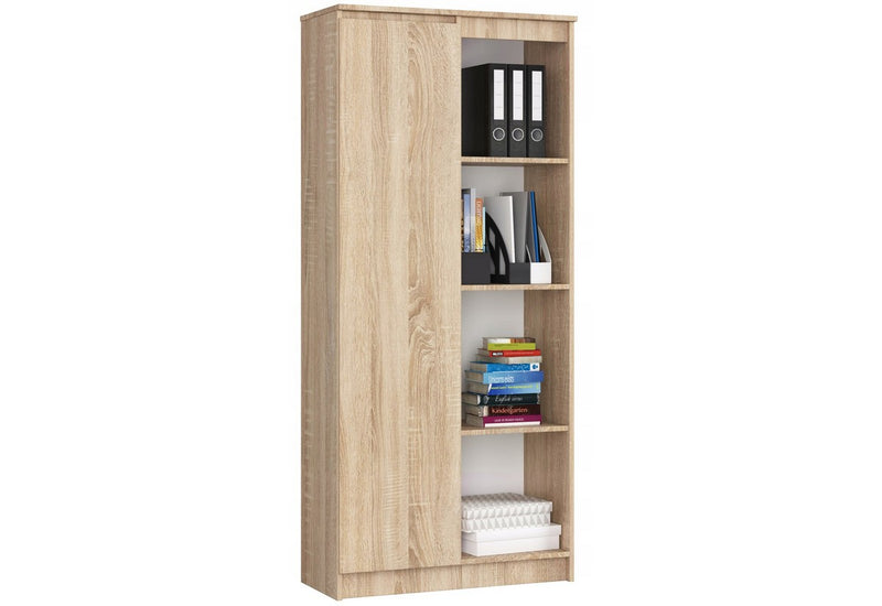 Regál TROGIR R80 1D4P, 80x180x35, sonoma - - 0