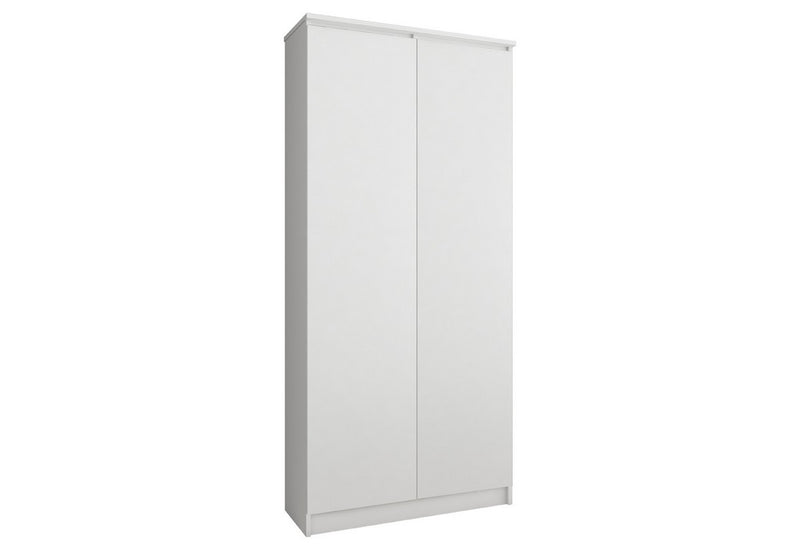 Regál TROGIR R80 2D, 80x180x35, biela - - 0