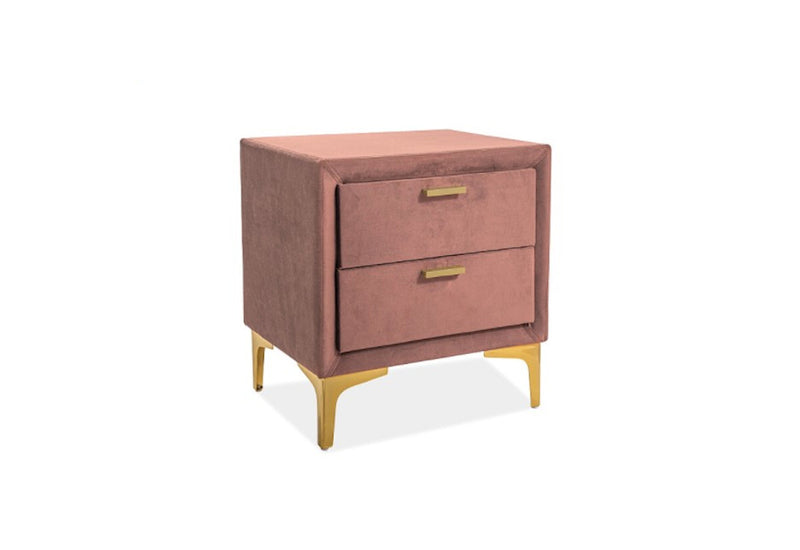 Nočný stolík COLLE Velvet, 53x56x36, bluvel 52 - - 0