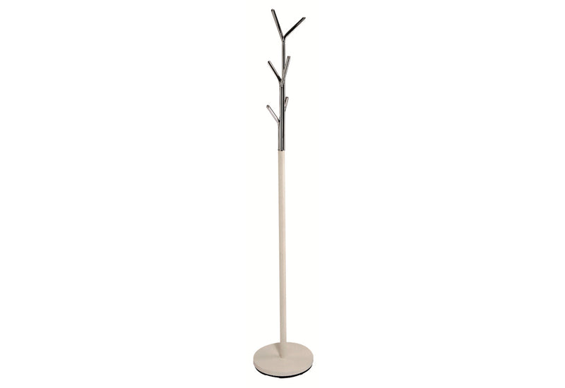 Stojanový vešiak ALTE, 30x174x30, biela/chróm - - 0
