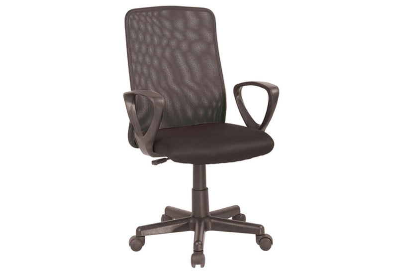 Kancelárska stolička ETELA Q-083, 59x89-101x44, čierna - - 0