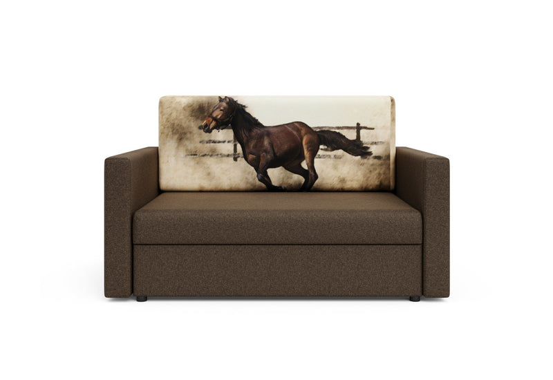 Rozkladacia pohovka CLUSO, 136x85x98 horse/sawana 25 - - 0