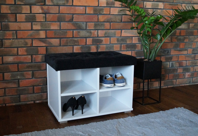 Botník MEGIS 2 PIK, 65x47x40, suedine 24/biela - - 0