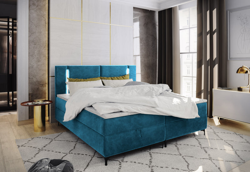 Čalúnená posteľ boxspring ELBE, 160x200, trinity 13 - - 0