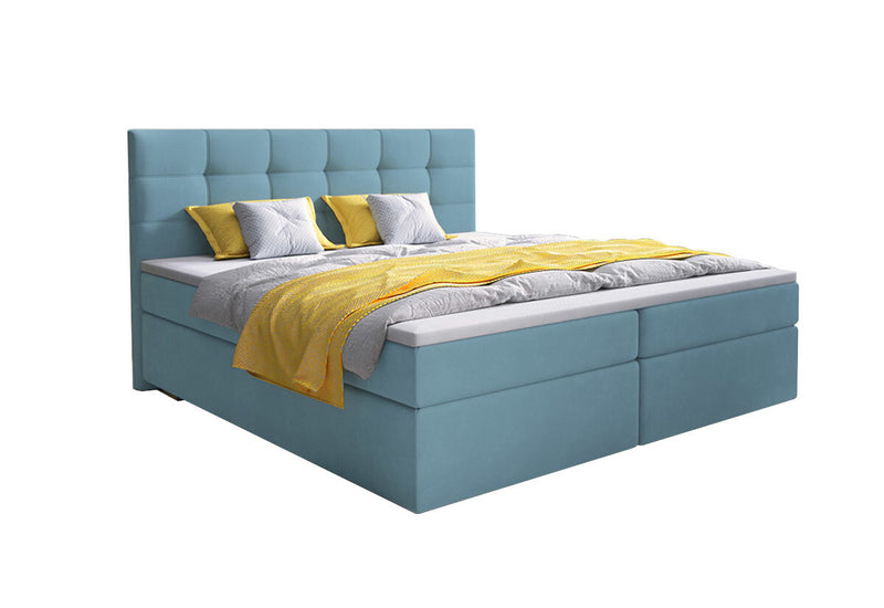 Čalúnená posteľ boxspring GLOSE, 140x200, cosmic 05 - - 0