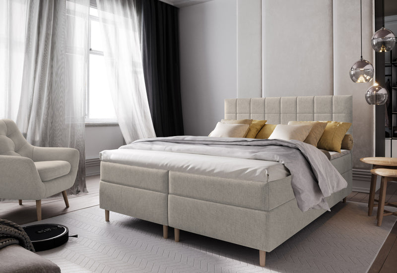 Čalúnená posteľ boxspring SICILIE, 140x200, inari 22 - - 0