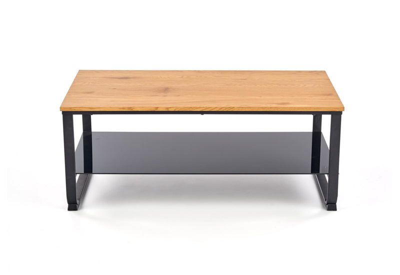 Konferenčný stolík EUGENIA, 105x45x55, dub zlatý/čierna - - 0