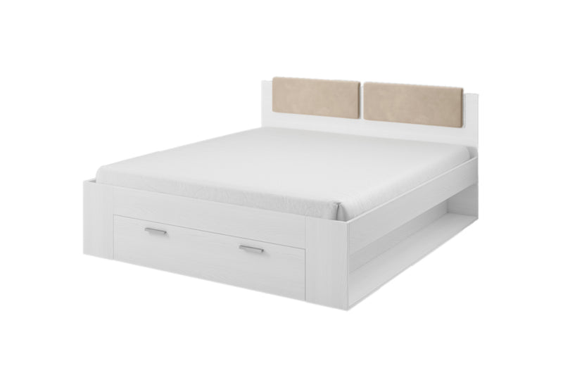 Posteľ LINTEX + rošt + matrac DE LUX 140x200, popol - - 0
