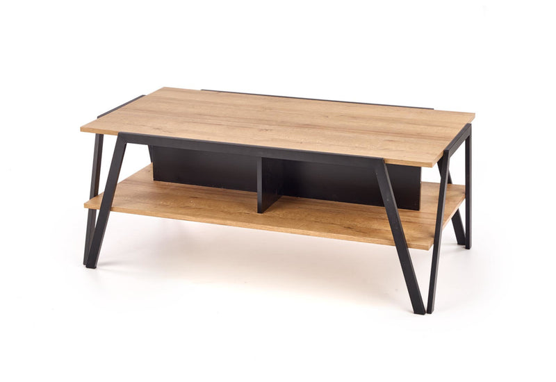Konferenčný stolík ARA, 113x45x63, čierna/dub zlatý - - 0