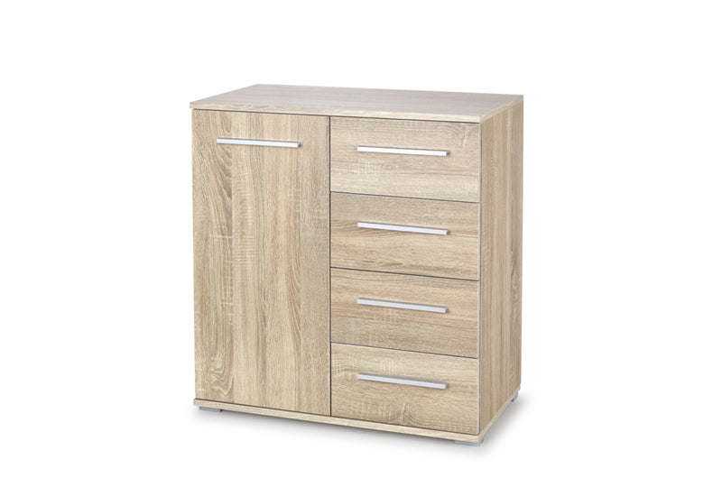 Komoda PASTILA KM2, 77x82x40, dub sonoma - - 0