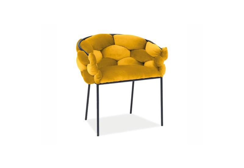 Jedálenská stolička PEPA Velvet, 76x75x40, bluvel 68 - - 0