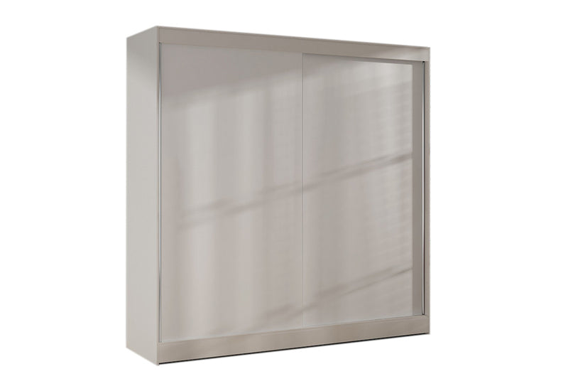 Šatníková skriňa AKIS X, 200x215x58, biela - - 0
