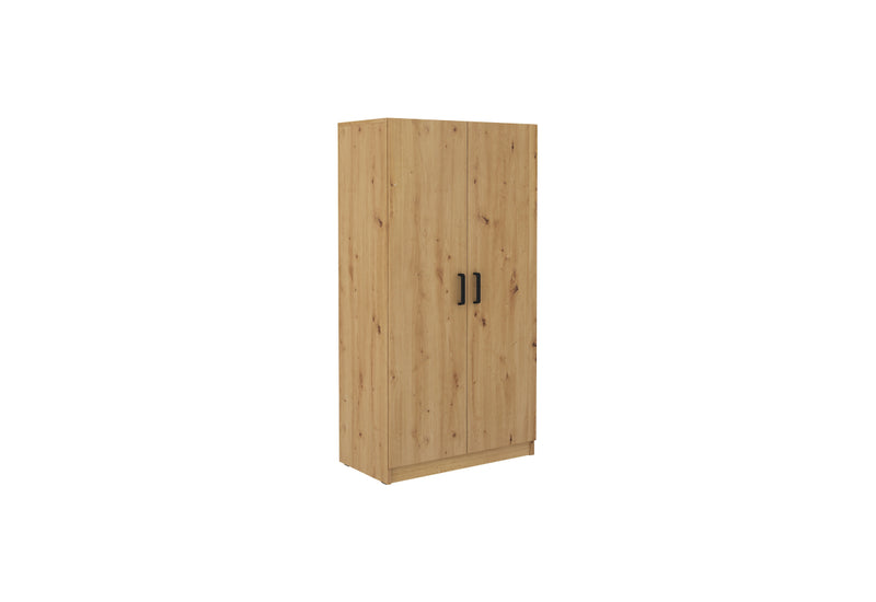 Skriňa MALITA 2F, 80x153,5x43,5, dub artisan - - 0