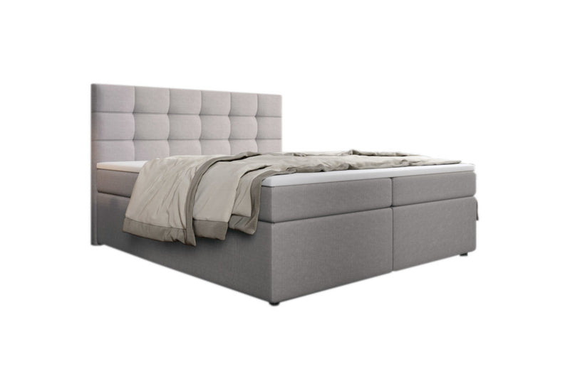 Čalúnená posteľ boxspring SALMA + topper, 140x200, inari 22 - - 0
