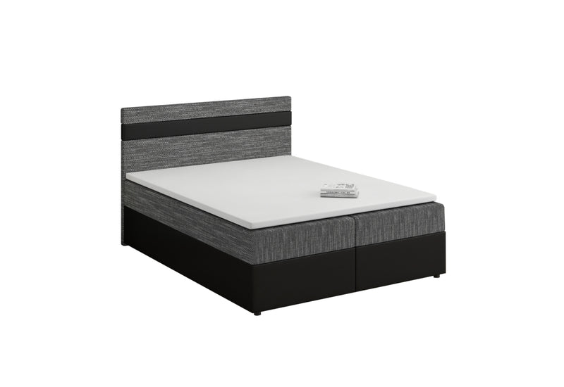 Čalúnená posteľ boxspring MODELA, 140x200, kornet 02/dolaro 8 - - 0
