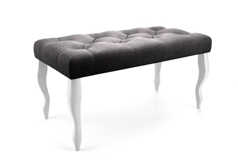 Lavica BIAGIO, 80x46x40, trinity 15/biela - - 0