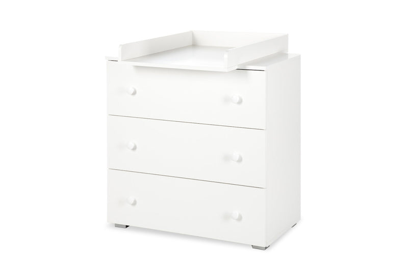 Detská komoda POULA, 80x81x50, biela - - 0