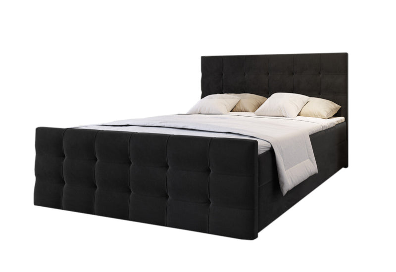 Čalúnená postel Boxspring SAIMON, 160x200, Cosmic 100 - - 0