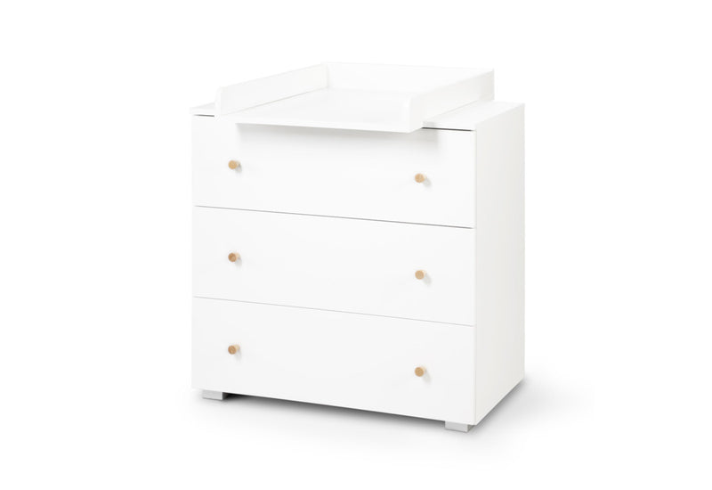 Detská komoda ROLINS, 80x81x50, biela/borovica - - 0