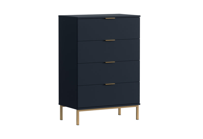 Vysoká komoda MULA, 70x104,2x41, granat - - 0