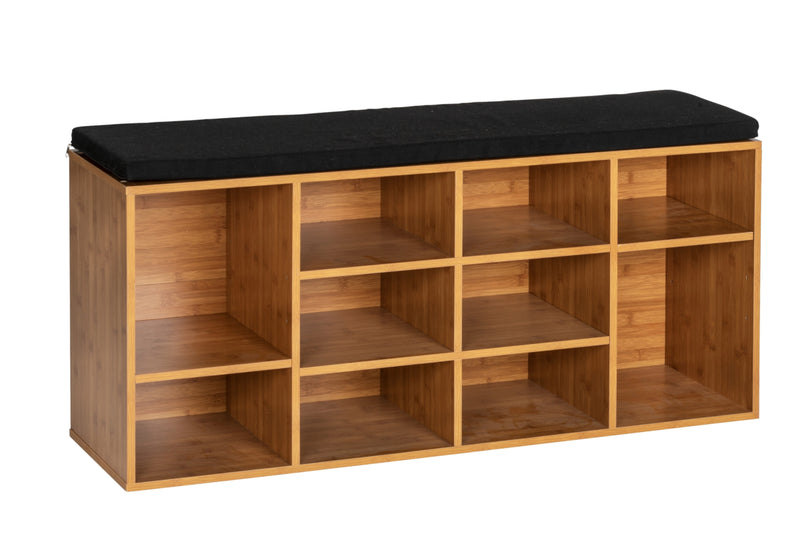 Botník PAULETA, 103x48x29,5, hnedá/čierna - - 0