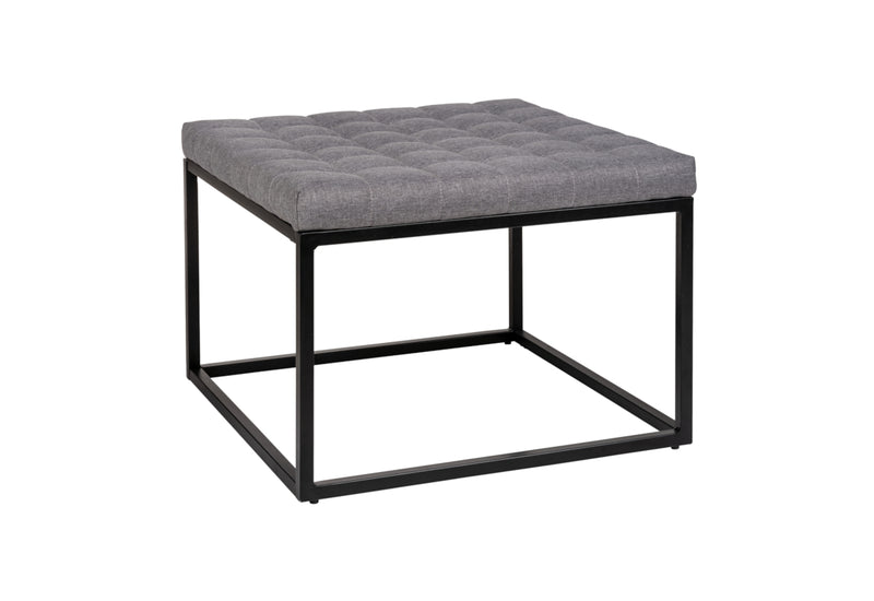 Lavica DOMINIQ XL, 59x45,5x59, čierna/sivá - - 0