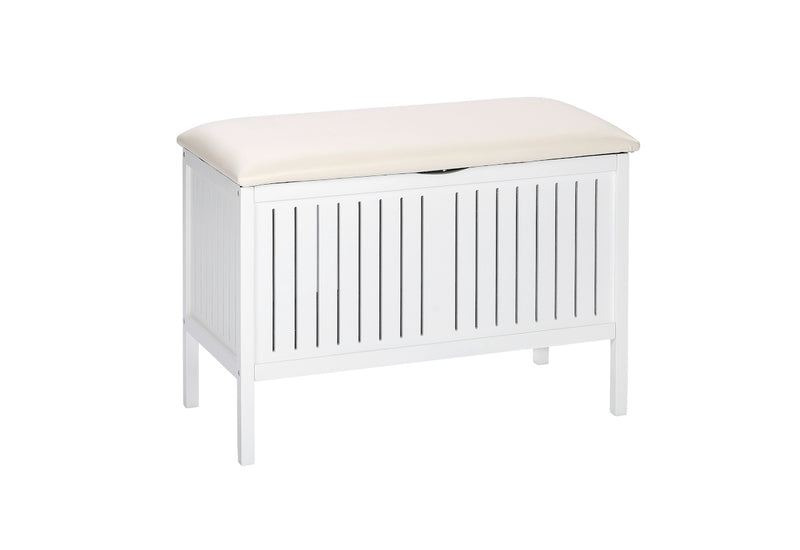 Lavica FRANK, 78x55x39, biela - - 0