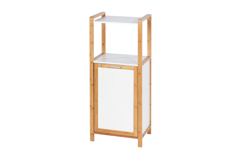 Komoda NATHALIE 2, 40x95x30, biela/hnedá - - 0