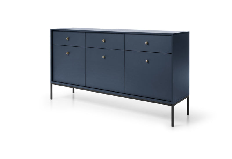 Komoda NANO 2, 153,4x83,2x39, modrá - - 0