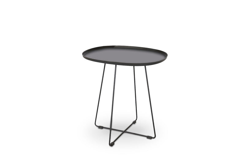 Konferenčný stolík MINA, 50x51x42, čierna - - 0