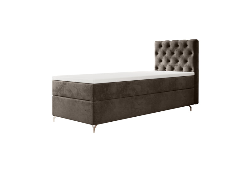 Čalúnená posteľ boxspring FESTER, 80x200, Monolith 15, pravá - - 0